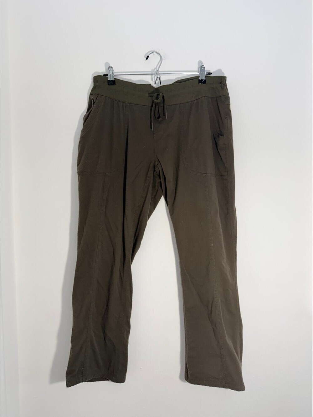 The North Face Women’s Olive Drawstring Hiking Pants XL Short Zip Pocket Outdoor